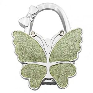 Table Butterfly Handbag Hanger Hook Foldable Portable for Purse Bag