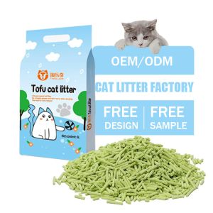 Green Odour Control Cat Litter ODM Environmentally Friendly Cat Litter