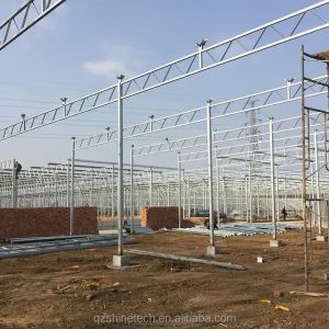 Super Strong Resistance 8mm Polycarbonate Covering Multi-Span Greenhouse for