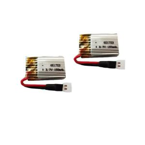 Lithium Polymer Batteries 651723 3.7v 150mah 170mah Lipo Battery KC UL1642