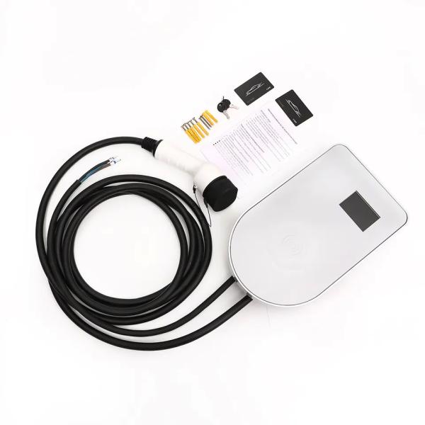 Quality Automobile Fast Charging Pile Wall Mounted EV Charging Station LCD Display wholesale