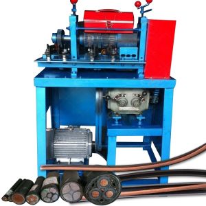 5.5kw Double Peelers Scrap Copper Cable Wire Stripping Machine for 1-55mm Copper