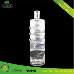 China High-end Embossing Glass Bottle for Vodka,liquor,etc on sale