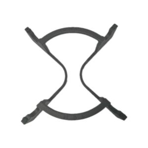 Round Four-Stand Black Cast Iron Frame Supports Pan