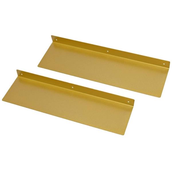 Quality Wall Mounted Bathroom Shelf Bookcase with Gold Powder Coating and Single-side Bracket wholesale