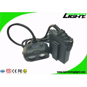 China Double Shot Molding Hard Hat Headlamp 15000lux High Lllumination Dula Beam IP68 on sale