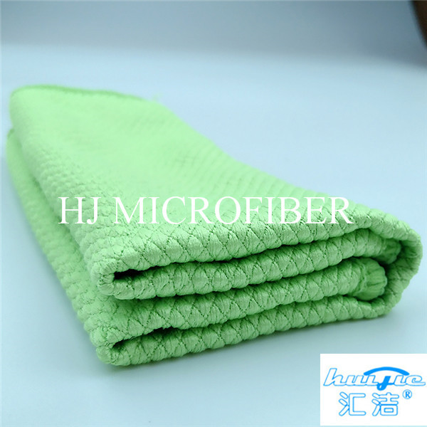 Quality Home Used Cleaning Towel Microfiber Terry Towel Green Color Washing Tool For Kitchen wholesale