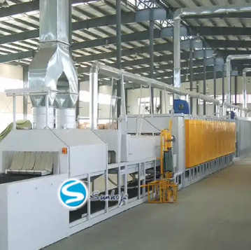 Quality Maximum Height of Workpiece 250mm Four Sections Aluminum Brazing Furnace 650-700 Degree Spray Drying Air Cooling Area wholesale