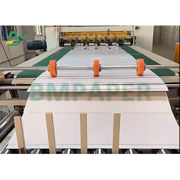 Quality White Folding board 20pt C1S Paper One Side Glossy Coated Board 28 X 40" wholesale