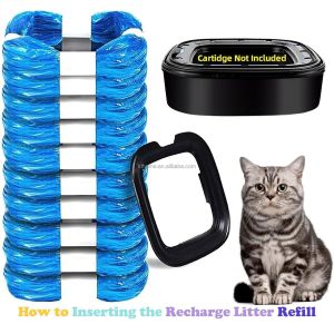 China Hot Selling Cat Litter Refill Bags Compatible with Litter Cat Genie Diaper Bag Standard Pail Pet Poop Garbage Bag on sale