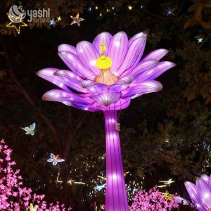 High-Quality Artificial Lotus Lantern Garden LED Lighting Outdoor Decoration