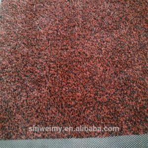 Machine washable red nylon material rubber backing door mat