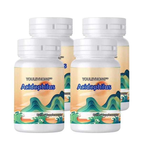 Sugar Free Probiotic Capsules With 100 Million Acidophilus Cultures Daily