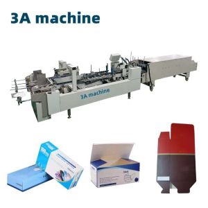 Cheap 3.5m*1.1m*1.4m CQT-800 Box Folder Gluer Machine for Straight Line Box Folding and Gluing for sale