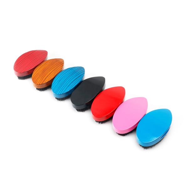 Abeis Wave Brushes For Men 360 Red Blakc Pointed Curved Boar Bristle Hair Brush