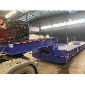 ABS Anti-lock Braking System Capacity Gooseneck Lowbed Trailer for Construction