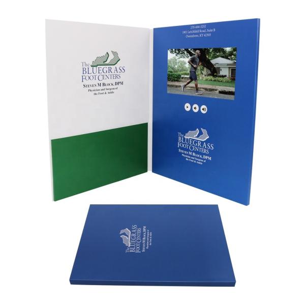 Quality TFT Color Video Brochure Business Card UV Printing 7 Inch 1GB Memory wholesale