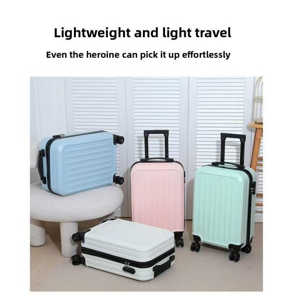 360° Spinner Wheels and Solid/Striped Design 20-Inch Luggage for Business Travel Minimalist Carry-On