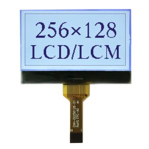 256x128 Graphic LCD Module with FSTN Display Mode and 6 0'clock Viewing Angle