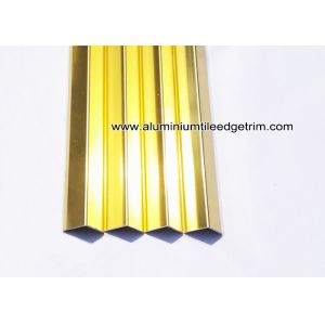 Plated Glossy Gold Decorative Aluminum V - Shaped Brace / Angular Splint V15mm /