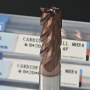 8mm Roughing Processing TiAlSi Coating HRC55-60 Hardness Four Edge Plane Milling