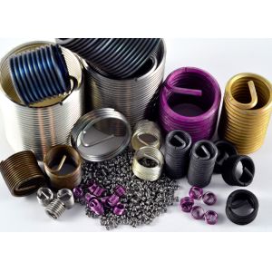 Yellow purple Carbon steel Wire Thread Insert Customized Anodizing finishing M6