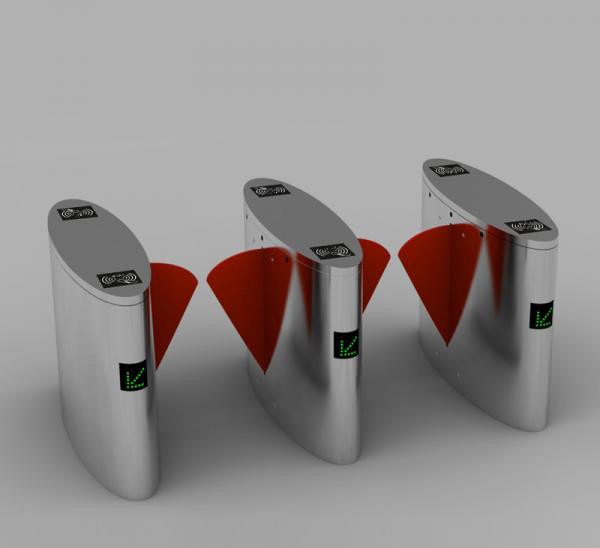 Quality Anti Collision Automatic Flap Barrier , Crowd Control Flap Turnstile Gate wholesale