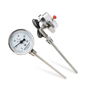 Industrial Bimetallic Thermometer with Customized Support and Precision