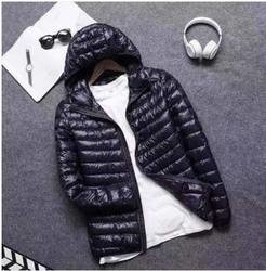 Nylon Hooded Duck Feather Jacket Winter Bubble Puff Filled Down Jackets
