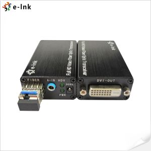 Mini-type DVI Fiber Optic Extender with external stereo