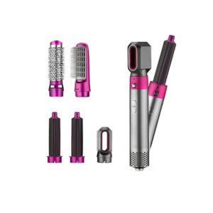 5 in 1 Electric Hair Styler and Hair Dryer Brush with 50~60Hz Frequency and 1 Year Warranty for Fast-Drying Volumizing Curling Straightening