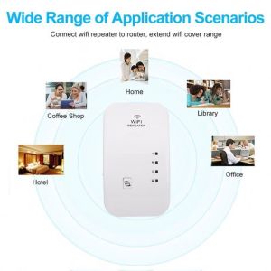 Kp300W Wireless WiFi Repeater 300Mbps Mobile Signal Booster Improve Your