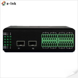 Industrial RS232 RS22 RS485 Fiber Media Converter Double Ring type