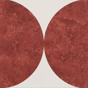 Red 20x20cm Ceramic Rustic Tile for Indoor Wall and Floor