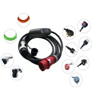 Type 2 Portable Ev Charger 6a To 32a Adjustable With Timer Lcd Display