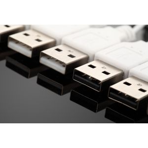 COMER 6 ways multi port security alarm system for mobile tablet laptop acrylic