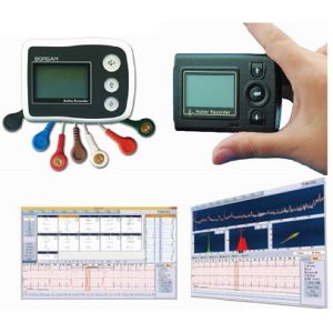 Cheap 3 Channels Holter Mini Digital Holter Monitor for 1-7 Days Recording Pacemaker Detection for CARDIOSCAN Software for sale