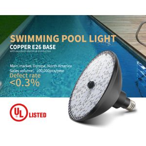 E26 adjustable base 12V AC RGB synchronous control 17W PAR56 aluminum LED pool