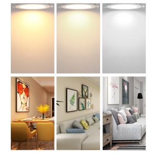 Indoor Lighting Recessed Mounted Slim Round Square Led Panel Light For Home