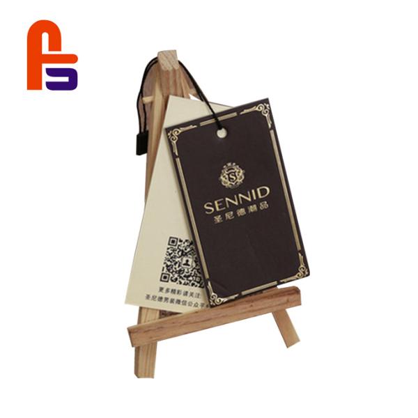 Quality Thick  Garment Hang  Flexo Printing Custom Design Acceptable Cardboard Gift Tags wholesale