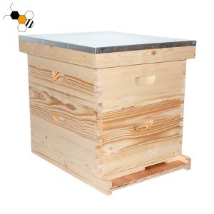 Cheap Wax Coated Two Layers Wooden Langstroth Hive 10 Frame for sale