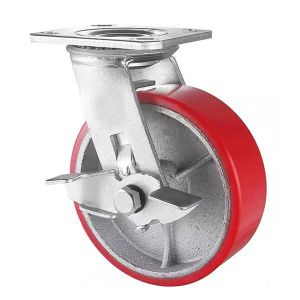 PU Shipping Container Casters Wheel 8 Inch Swivel Castors