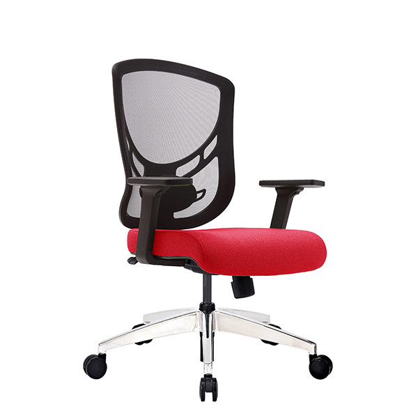 Black Wintex Mesh Computer Task Chairs Red Upholstery Foam Seating 3D Adjustable