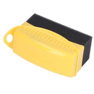 Cheap Yellow Tire Contour Dressing Applicator Pad Car Wheel Polishing Waxing Sponge Brush for sale