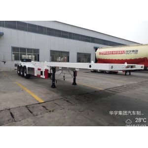 3 Axles Flat Bed Semi Trailer with Anti-rust Chassis Surface and Semi-Trailer