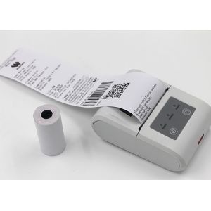 White and Black USB Portable Thermal Tablet Printer Easy Paper Loading