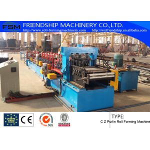 Automatic PLC Control System C Z Purlin Roll Forming Machine For Roofing Sheet