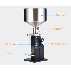 A-03 Semi Automatic Manual Paste Small Dose Filling Machine / Filler For Cream &