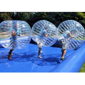 Custom Outdoor Inflatable Toys Funny Blow Up Body Bumper Balls Arena With Pool