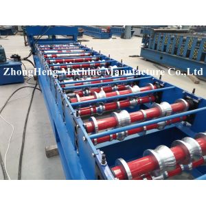 European Style Glazed Tile / Double Layer Roll Forming Machine For Partial Arc